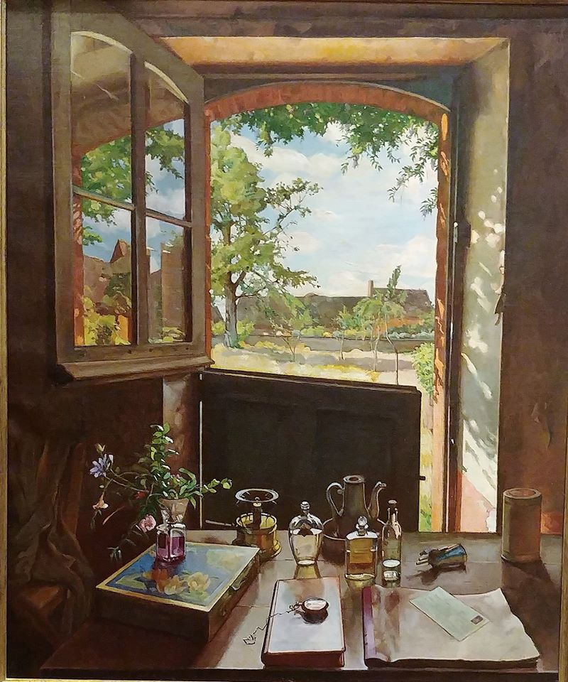 Сомов К. Открытая дверь в сад. 1938